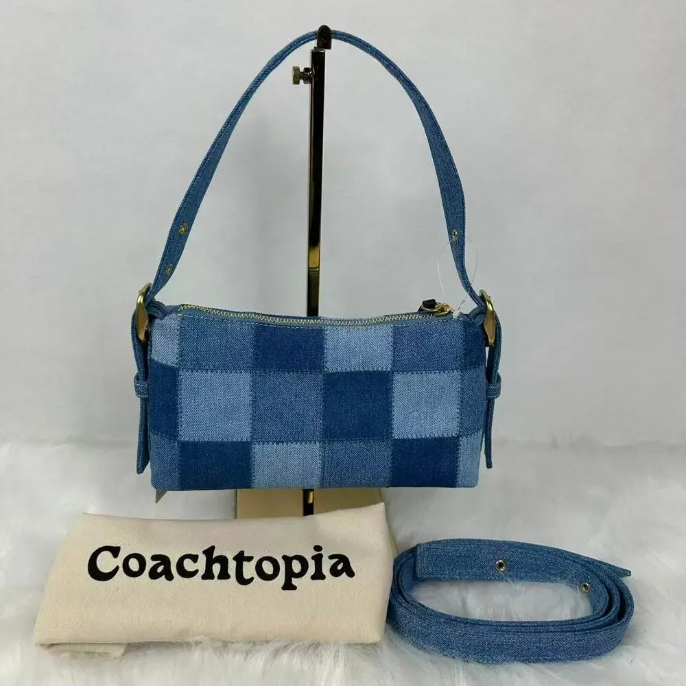 Coach Coachtopia Alter/Ego Small Slouchy Shoulder Bag In Upcrafted Cotton CDT10